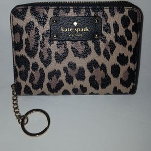 NWT Kate Spade Grove Street leopard wallet
